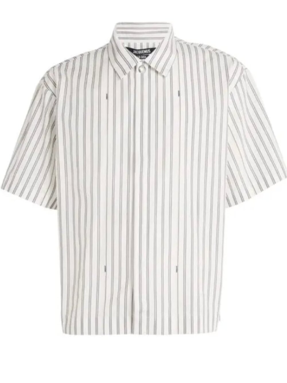 Jacquemus Les Sculptures Striped Cotton Shirt